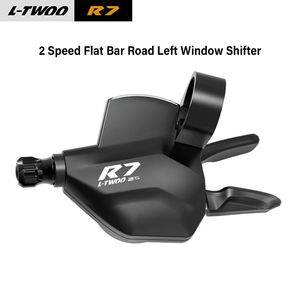 Grupo de Transmisión para Bicicleta de Carretera L-TWOO R7 2*10S con Manillar Plano, Kit de Cambio <span class=keywords><strong>Delantero</strong></span> y Trasero, 28T/32T, <span class=keywords><strong>Desviador</strong></span> <span class=keywords><strong>Delantero</strong></span> de Montaje Directo y con Abrazadera - Product Image 3