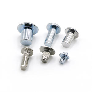 Patrón recto personalizado hebilla invertida <span class=keywords><strong>flor</strong></span> conexión excedente 304 Acero inoxidable moleteado pin remaches sólidos - Product Image 2