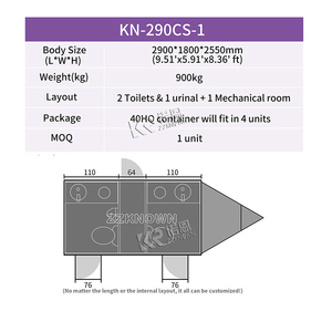 Douche de camping pratique, toilettes mobiles portables d'extérieur, remorque de salle de bain de luxe - Product Image 6