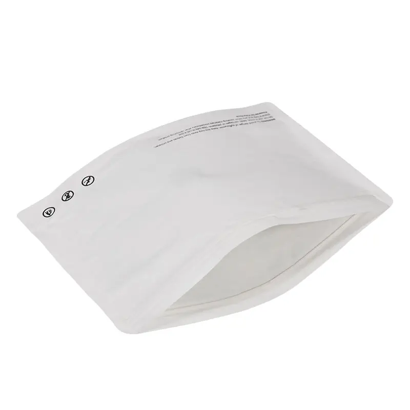 2022 Hot Sale 100% Compostable Biodegradable white kraft paper pouch