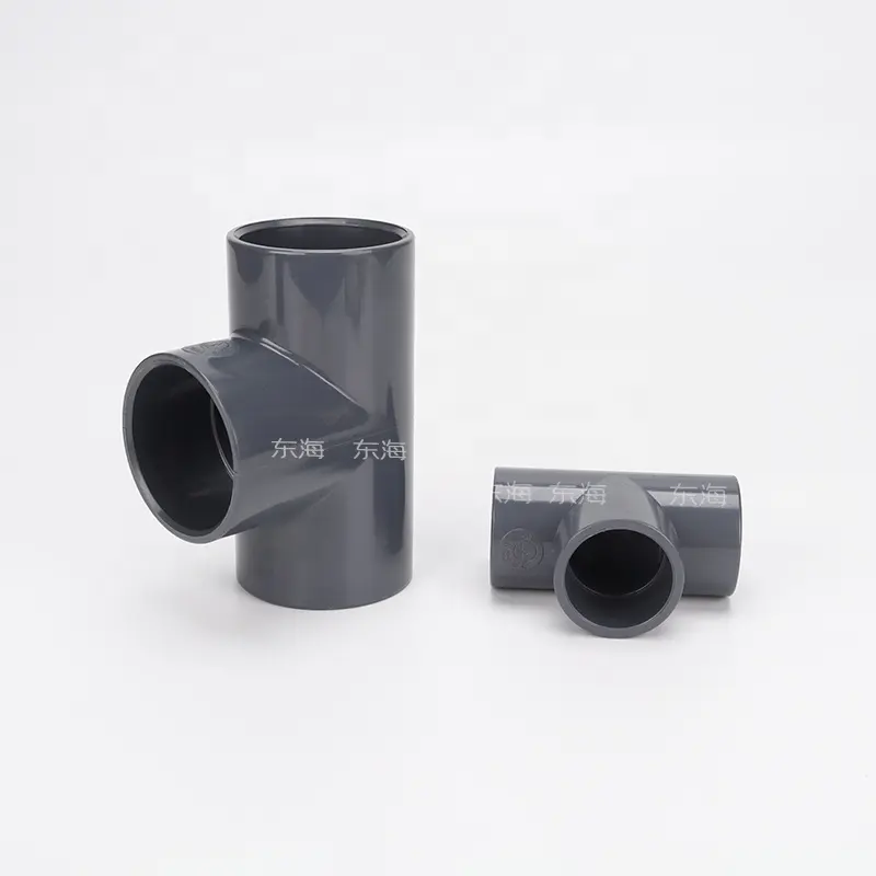 DN150 TEE plastic pvc pp pipe fitting equal Low price sale Connection interface degree elbow connector DIN Standard