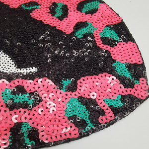 Tùy Chỉnh báo in miệng thiết kế sequin thêu môi sắt trên các bản vá lỗi thêu vá cho quần áo - Product Image 3