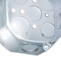 Boîtier d'extérieur octogonal métallique de 4 pouces conforme aux normes américaines, pour interrupteurs, indice de protection IP54, pour instruments électroniques