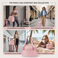 Sac de sport unisexe pliable et extensible en polyester avec fermeture éclair, étanche, pour yoga, week-end, gym, voyage