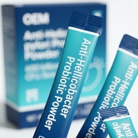 Poudre Probiotique Mixte Anti-Helicobacter Pylori OEM 600 Milliards de UFC Qualité Alimentaire Sachets de 2g pour la Défense Gastrique Contre H. Pylori