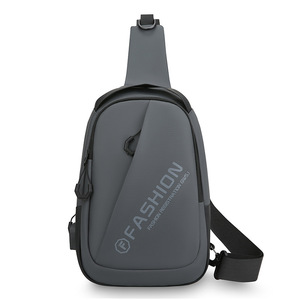 Fashion Chest <b>Bag</b> Nylon With USB Charging Port For Men Outdoor Travel Crossbody <b>Bag</b> Lightweight Durable Solid Color - Product Image 5