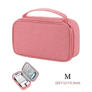 Bolsa organizadora de cables de viaje de gran tamaño, bolsa de almacenamiento, estuche de transporte, bolsas de almacenamiento impermeables portátiles para cable y electrónica - Product Image 3