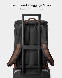 Free sample Roll-top, stylish, and long-lasting, recycled pet computer notebook <b>backpack</b> for <b>men</b> and women - Product Image 4