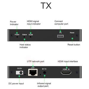 150M 4K a 30Hz <span class=keywords><strong>HDMI</strong></span> KVM USB puerto <span class=keywords><strong>Extender</strong></span> sobre IP Lan Ethernet RJ45 TX RX por <span class=keywords><strong>Cat5e</strong></span>/Cat6 - Product Image 2