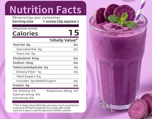 Colorant alimentaire naturel pour la pâtisserie, les boissons et les smoothies, sans gluten, végétalien, sans OGM, poudre d'ube (igname violette) naturelle lyophilisée - Product Image 5