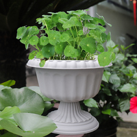 Pot de fleurs vintage en forme de coupe à vin, bol hydroponique, bassin à lotus, bassin à nénuphars de style européen, bassin à fleurs en plastique pour jardin et maison