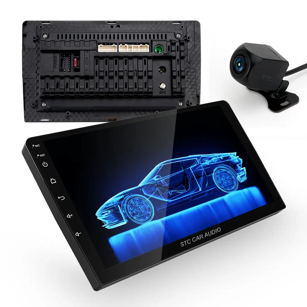 Cámara de visión trasera Universal para coche, reproductor multimedia con Android 10,0, pantalla táctil hd, radio, dvd y cd, 7 pulgadas