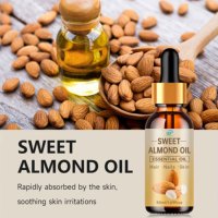 Huile de croissance des cheveux OEM, huile d'amande douce naturelle, huile essentielle pour les ongles et la peau nourrie