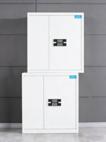 Armoire de sécurité en acier épaissi avec serrure électronique à code, 4 portes et 2 tiroirs, pour chambre, école, hôpital, usage commercial