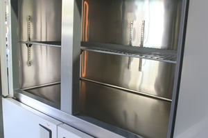 <span class=keywords><strong>Réfrigérateur</strong></span> commercial en acier inoxydable avec ventilateur et fonction de dégivrage automatique, congélateur vertical - Product Image 5