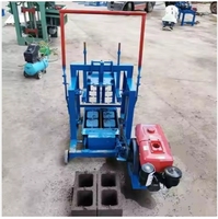Machine mobile de fabrication de blocs creux en béton alimentée par un moteur diesel 2026