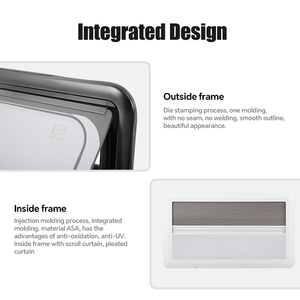 Homful góc phải xếp li Con lăn mù RV đẩy cửa sổ <span class=keywords><strong>Caravan</strong></span> Phụ Kiện Hai lớp Acrylic Camper Motorhome cửa sổ - Product Image 5