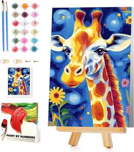 Kit de <span class=keywords><strong>peinture</strong></span> par numéros pour enfants SONGWOO ART, <span class=keywords><strong>peinture</strong></span> acrylique DIY par numéros, motif <span class=keywords><strong>girafe</strong></span>, <span class=keywords><strong>peinture</strong></span> par numéros - Product Image 3