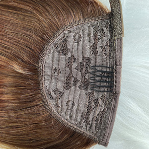 Support OEM/ODM – Extension de queue de cheval bouclée en cheveux humains Remy 100 % indiens, à clipser, <span class=keywords><strong>marron</strong></span> foncé, qualité supérieure, en vrac - Product Image 1