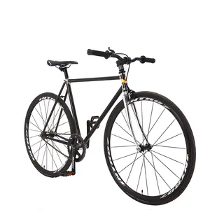 新製品700Cクロームモリブデンスチールフレームクラシックヴィンテージフィクシーバイク固定自転車ロード自転車レースバイク