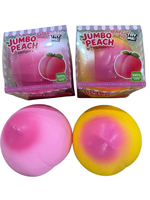 Vente flash - Jouet anti-stress en forme de pêche, de fraise et d'ananas extra-larges de 16 cm, dans un emballage coloré, jouet moelleux