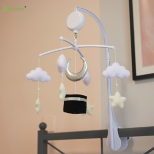 Jouets islamiques en feutre unique unisexe cloche de <span class=keywords><strong>lit</strong></span> Makkah Quran <span class=keywords><strong>mobile</strong></span> <span class=keywords><strong>pour</strong></span> bébé <span class=keywords><strong>pour</strong></span> berceau avec étoile de lune argentée - Product Image 5