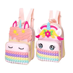 Nueva llegada push <span class=keywords><strong>pop</strong></span> Bubble sensorial Kawaii Pink Big fidget itting Unicorn <span class=keywords><strong>pop</strong></span> <span class=keywords><strong>mochila</strong></span> escolar para niña - Product Image 1