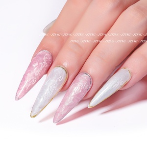 JTING - Juego de Esmalte de Uñas en Gel con Perla Aurora Brillante en 12 Colores, Esmalte de Uñas en Gel UV con Polvo de Perla, Marca Privada OEM - Product Image 5