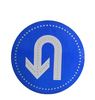 Avertissement en aluminium flèche conseil vitesse matériau réfléchissant arrêt rond éclairé ralentir clignotant sécurité routière led panneau de signalisation solaire