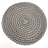 Grande vente napperon de table rond maison biodégradable en raphia crochet en papier antidérapant