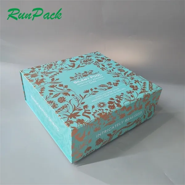 High End Custom Magnet Folding Paper Flat Packaging Box Luxury Wedding Gift Flower Packaging Magnetic Box with Magnet Closure