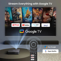 Premier projecteur laser Google TV Dangbei Atom 1200 ISO Lumens Home Cinéma Intelligent 1080P 4K Laser ALPD 3D Projecteur Dangbei Atom