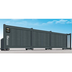 Modern Automatic Telescopic Electric Porta Porta Porta Dobrável de Aço Inoxidável para Unidades Villa Pátio Fácil Instalação Deslizante - Product Image 1