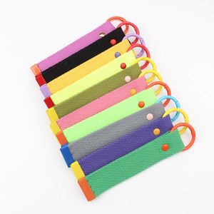 Etiqueta de planchado DIY estilo INS coreano de moda, llavero, etiqueta para equipaje, logotipo para mochila, colgante de lona con diseño de cinta - Product Image 2