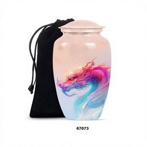 Hot Selling <b>Large</b> Aluminium Dragon Master Cremation Adult <b>Urn</b> for Human Ashes Decorative Full Size Memorial <b>Urn</b> With Free Bag - Product Image 1