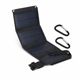 8W 6V Portable 4-Fold Solar Charger with <b>5V</b> 2A USB Output for Power Banks and Outdoor Devices - Product Image 2