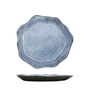 Assiette plate Oyster Granilla bleue 21 cm - Product Image 1
