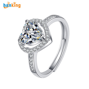 Authentique couronne de diadème princesse en argent Sterling 925 étincelant amour coeur CZ anneaux pour femmes bijoux de fiançailles anneaux d'anniversaire - Product Image 3