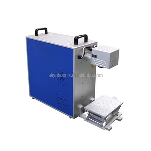Souring Agent Galvo Fiber Laser Engraving Machines Small Size Laser Engravers On Metal Laser Fibre Marking QR Bar Coding Machine