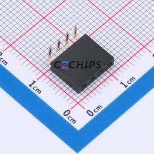 HC-PM254-8.5H-1x4PW Pin Socket Bent Lead Through Hole,P=2.54mm Connector 1x4P 2.54mm Square Hole Right Angle Insert - Product Image 1