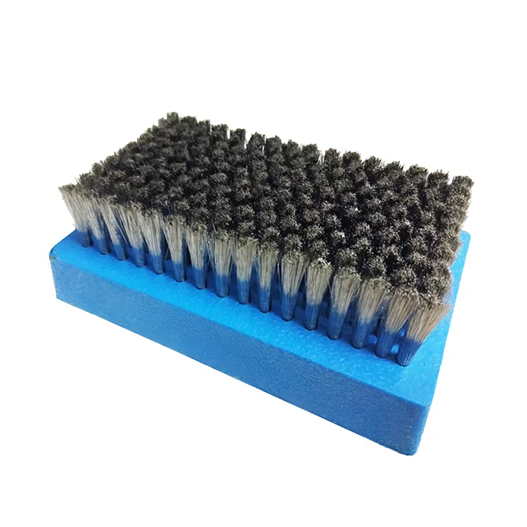 Plastic Handle Anilox Roller Steel Cleaning Wire Brush Cleaning Round