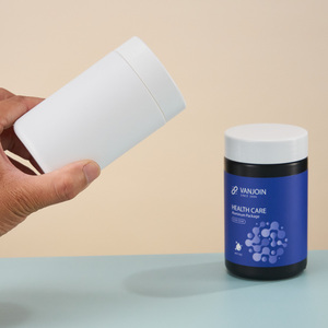 Bouteille en plastique HDPE de qualité supérieure de 300 ml, de qualité alimentaire, <span class=keywords><strong>pour</strong></span> médicaments, capsules d'huile de <span class=keywords><strong>poisson</strong></span>, compléments vitaminiques, conteneur de stockage, pilulier <span class=keywords><strong>rond</strong></span> - Product Image 3
