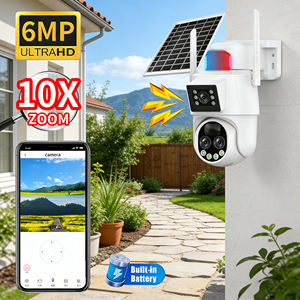 Caméra IP sans fil extérieure alimentée par énergie solaire, caméra de sécurité 4G AI avec intégration Alexa <span class=keywords><strong>Google</strong></span> Home - Product Image 1