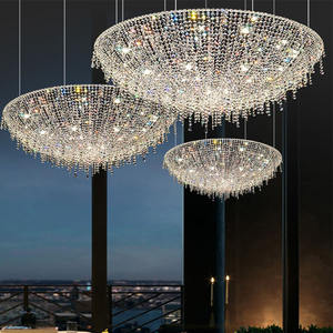 Candelabro de cristal ajustable de gama alta de lujo Diseño de iluminación de comedor fino para salas de estar Arte Hoteles y restaurantes - Product Image 1