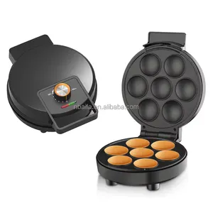 Aifa Offre Spéciale électrique détachable 7 trous mini machine à beignets petit-déjeuner tasse moule gâteau Pop gaufrier beignets pour enfants
