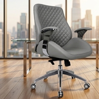 Chaise de bureau moderne de luxe avec dossier ergonomique en contreplaqué 9 plis, confortable, durable et écologique