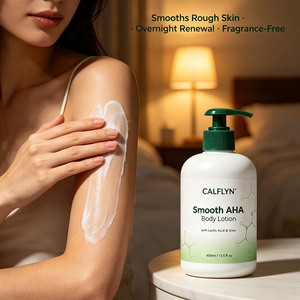 Loción Corporal Suavizante con AHA, 12% de Ácido Láctico, Urea, Niacinamida y Aloe Vera, para Piel Áspera y con Granos, Etiqueta Privada OEM, Hidratante Corporal - Product Image 4