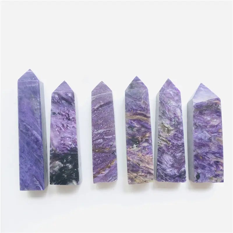 Wholesale Natural High Quality Fashionable Promotional Charoite Stone Purple Dragonshard Point