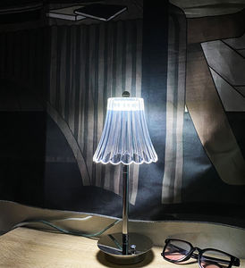 Zeal Lighting, lámpara de mesa LED moderna, lámpara de noche de cristal con cuerpo de aluminio para el trabajo en el hogar, Hotel, lectura, decoración de dormitorio - Product Image 5