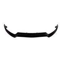 Noir brillant de style Brabus pour Mercedes Benz Classe C W205 2015-2018 3 pièces Spoiler de séparateur de lèvre avant
